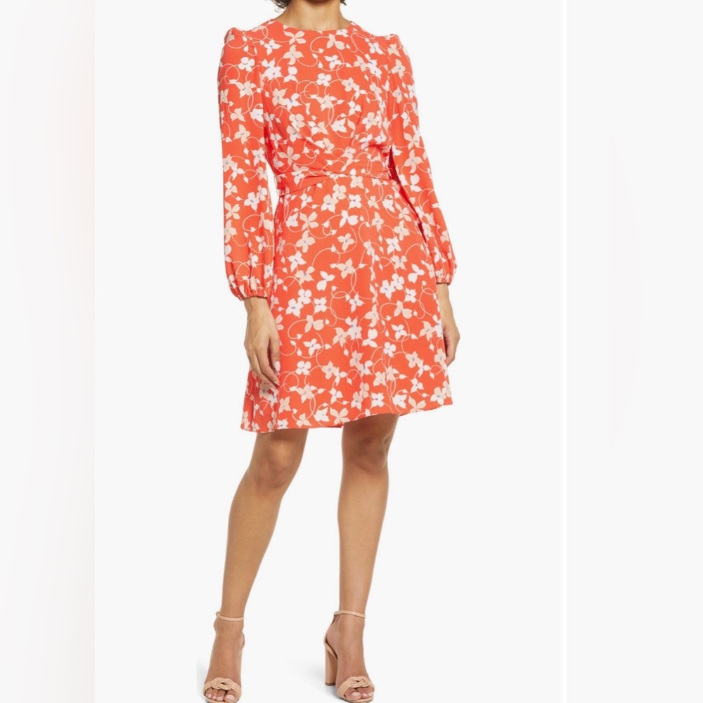 Flattering Floral Midi Summer Dress – Size 14 – Effortless & Polished